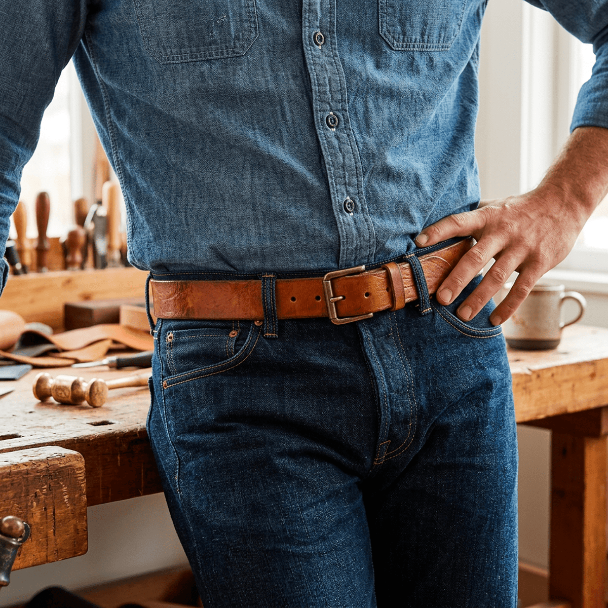 Vintage Washed Belt