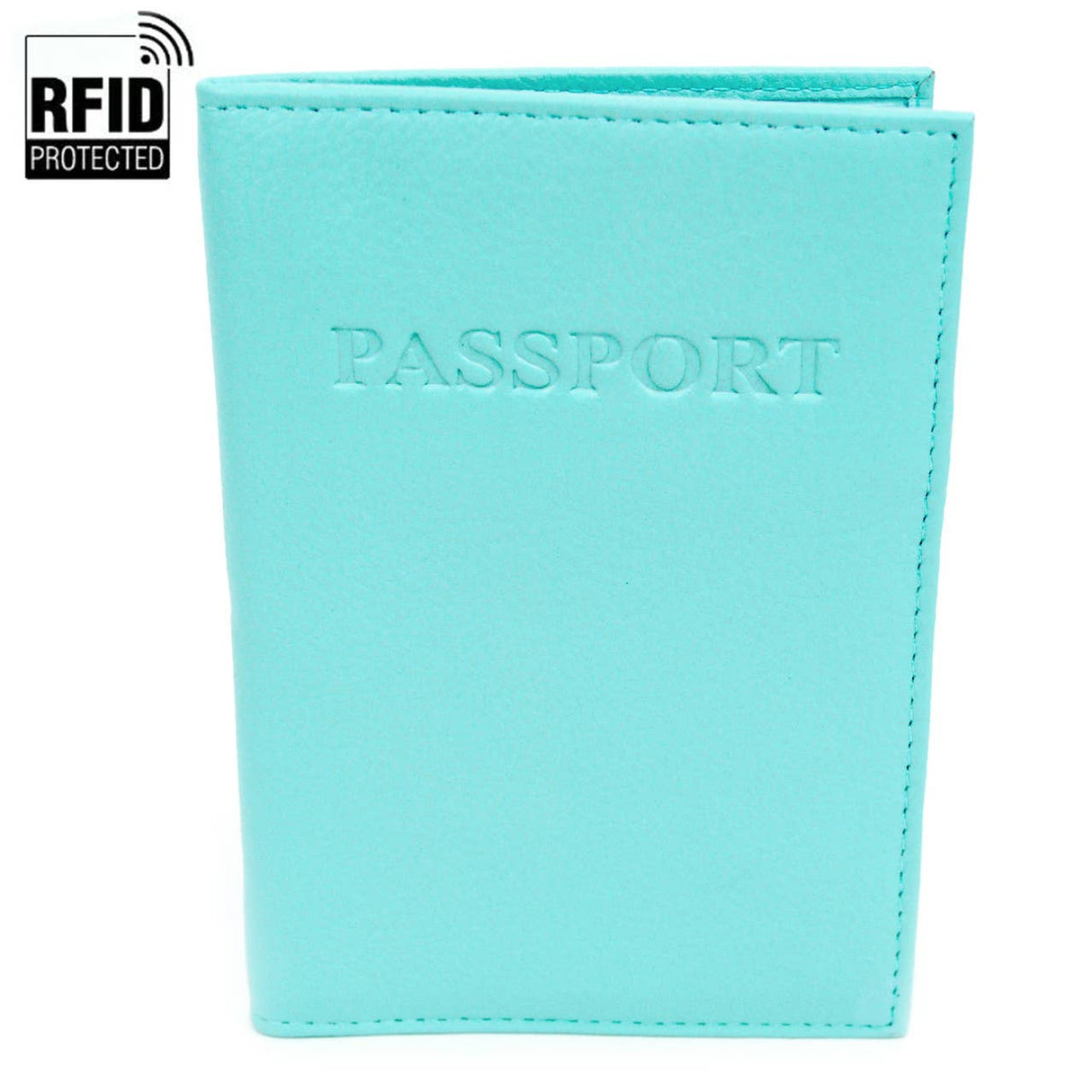 RFID Genuine Leather Passport Case