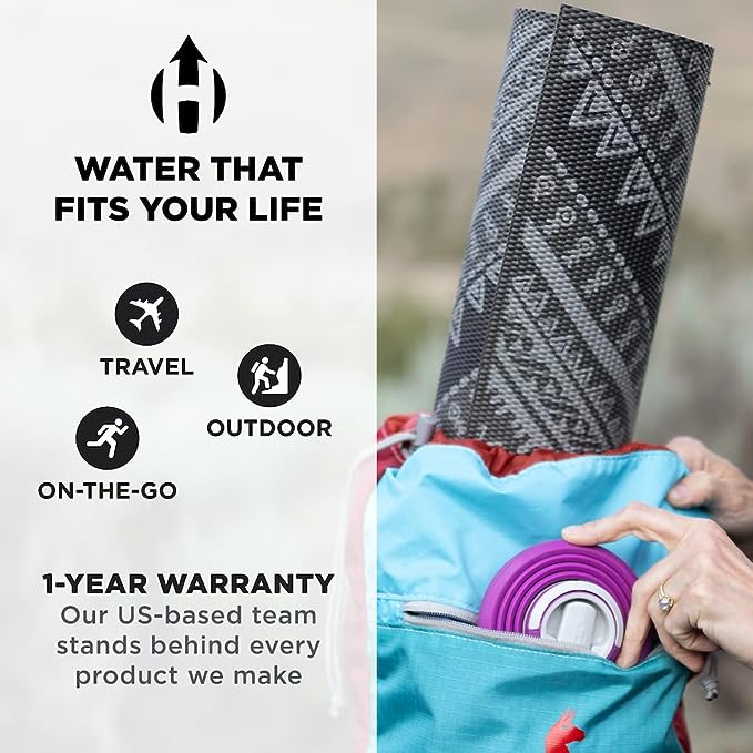 25 oz Collapsible Water Bottle by Hydaway