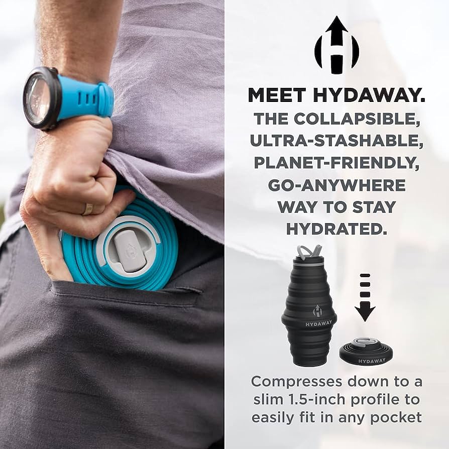 25 oz Collapsible Water Bottle by Hydaway