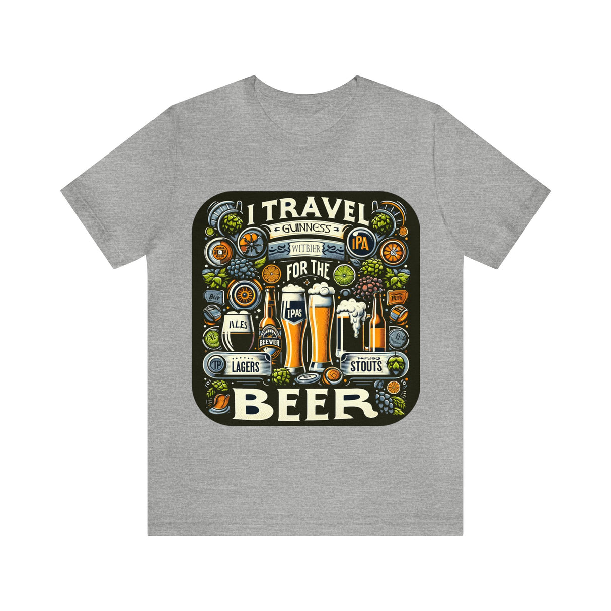 "I Travel for The Beer" full color T-shirt