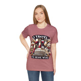 "I Travel to Drink Wine" full color T-shirt