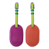 Round  Leather Luggage Tag - Qty: 1 (6424) by ili New York