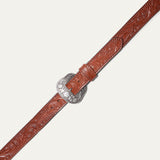 Hand-Tooled Western Billet Belt
