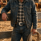Hand-Tooled Western Billet Belt