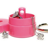 Lion Latch - Solid Colors: Traveling Jewelry Holder Storage, Pill Box Keychain Container. As Seen on Shark Tank.