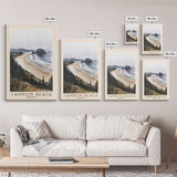 Cannon Beach, Oregon Watercolor Beach Print, Vacation Gift, Oregon Wall Art, Framed Canvas Print, Framed Beach Painting