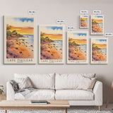 Cape Maclear, Malawi Watercolor Print, Vacation Gift, Malawi Wall Art, Beach Painting, Beach Decor, Large Wall Art, Wood Frame Art