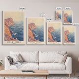 Cole Cole, Chile Watercolor Beach Print, Vacation Gift, Chile Wall Art, Beach Painting, Beach Decor, Beach Painting