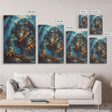 Ferocious Werewolf in the Forest - Halloween Wall Decor - Scary Art Print - Werewolf Painting for Halloween - Spooky Home Decor