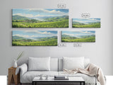 Italian Countryside Painting, Framed Canvas Print, Beautiful Scenic Panoramic Wall Art, Extra Wide Wall Decor, Guest Room Decor