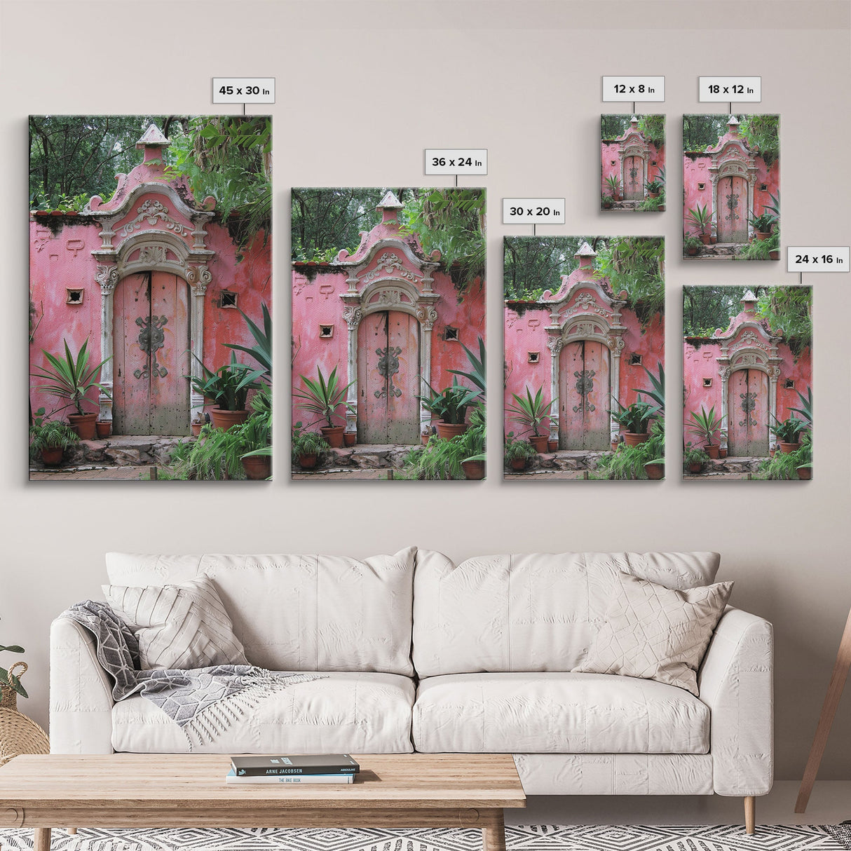 Change675 Architecture Print, 19th Century Architecture Photography, Mexico City Wall Art, Wood Framed Canvas Print