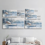 Winter Solitude - winter wall art, winter wonderland, watercolor Christmas, farmhouse Christmas decor, Christmas prints