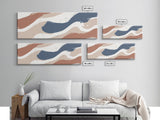 MCM Artwork - Abstract Art - Framed Canvas Print - Wood Framed Mid Century Modern Art - Large Geometric Art, Paint Splotches