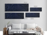 Spiral Of Stars Framed Canvas Print, Timelapse Photography Style Print, Oversized Living Room Decor