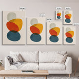 White Background Large Abstract Canvas Wall Art Framed Canvas Print Modern Abstract Painting Print Boho and Minimalist Office Art