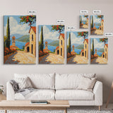Positano Italy Canvas Print - Italy Oil Painting Print Wall Art - Amalfi Coast - Vacation Gift Idea - Travel Gift