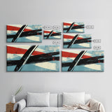 Brush Strokes - Canvas Print - Midcentury Modern Wall Art - Wood Framed Art - Home Decor