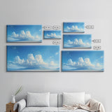The Salt Flats, Framed Canvas Print, Panoramic Oil Painting Print, Beautiful Home Decor, Living Room Wall Art