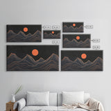 Retro Abstract Art, Art Deco Style, Atomic Age Inspired Wall Art, Pueblo Style Southwestern Art