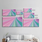Pink and Green MCM Mid Century Modern Abstract Wall Art, 1950s Art, Retro Home Decor