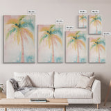 Oil Painting Print of a Palm Tree, Coastal Decor, Beach House Art, Beach Art, Vacation Gift, Pink Decor, Preppy Decor, Preppy Art
