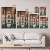 Reflection Pool Framed Canvas Print, Moroccon Wall Art