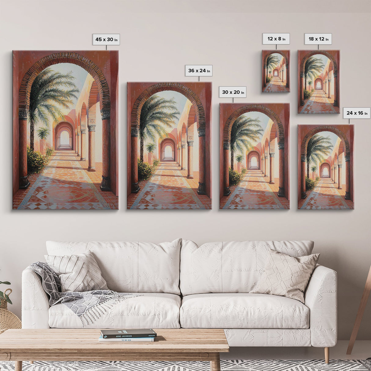 Middleastern Wall Art Framed Canvas Print, Moroccan Wall Art Framed Art, Moroccan Painting