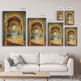 Painting Print of a Morrocan Scene, Moroccan Style Artwork, Moroccan Painting, Arabic Inspired Wall Art