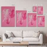 Preppy Elephant Painting Print, Trendy Wall Art, Animal Print, Framed Canvas Print, Wood Framed Art, Dorm Decor, Apartment Art