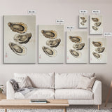 Wabi Sabi Oyster Pearl Watercolor Painting Print, Coastal Art, Gift For Her Or Him, Japanese style Artwork, Oyster Shell Painting, Oyster Art