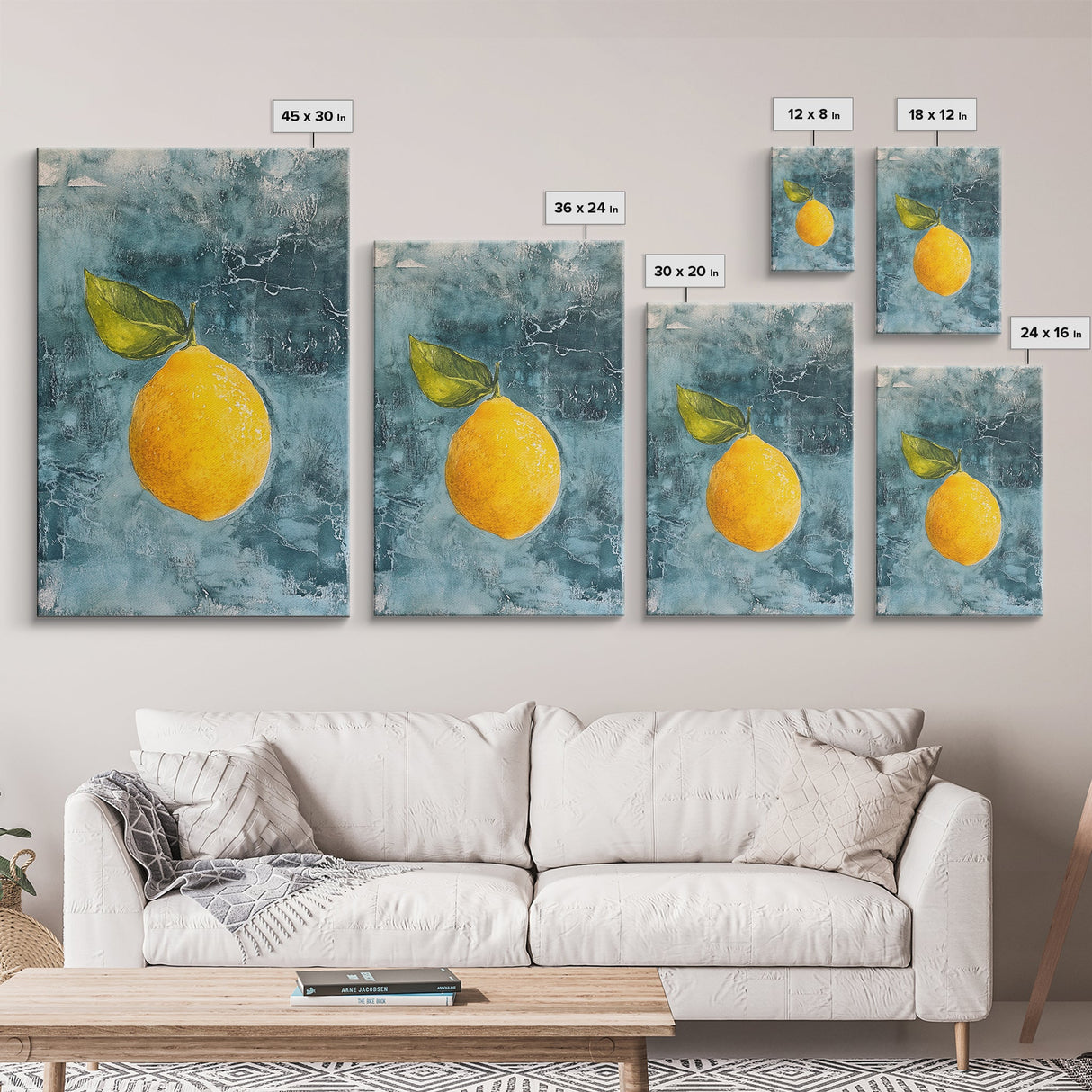 Vintage Lemon Still Life Painting Canvas Print, Framed Art Print Gallery Wall, Lemon Painting, Kitchen Art, Kitchen Food Wall Art