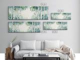 Aspen Trees Oil Painting Canvas Print, Autumn Aspens Print, Muted White Tree Wall Art Country Farmhouse Wall Art Birch Tree Art