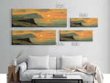 Ireland Painting Print Cliffs of Moher, Framed Canvas Print, Wood Framed Wall Art, Ireland Painting, Ireland Decor, Art of Ireland