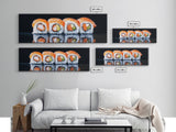 Kitchen Wall Art Home Decor, Dining Room Art, Painting of Sushi Canvas Print, Modern Art, Eclectic Kitchen Decor, Modern Kitchen