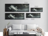 Goth Painting Print of a Swan, Framed Canvas Print, Dark Academia Wall Art, Goth Decor, Gothic Painting Wall Art