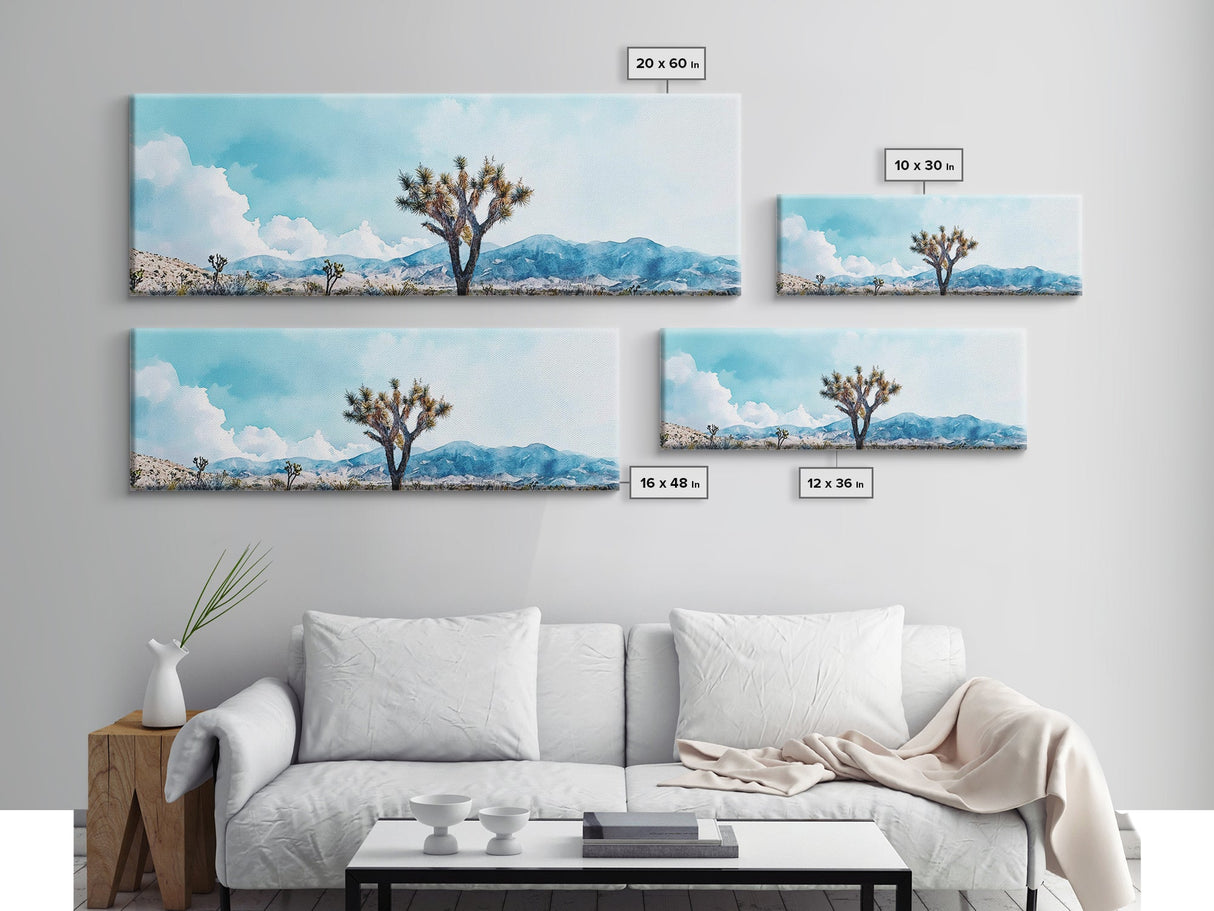 Joshua Tree Painting Print, Canvas Print, California Wall Art, California Painting, California Desert Wall Art, Landscape Paint of Joshua Tree