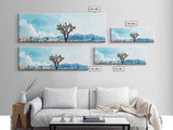 Joshua Tree Painting Print, Canvas Print, California Wall Art, California Painting, California Desert Wall Art, Landscape Paint of Joshua Tree