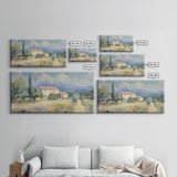 Whimsical Modern Art, Framed Canvas Print, Oil Painting of a Chalet, Kitsch Home Decor, Original Oil Painting, Victorian Painting