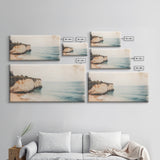 White Cliffs of Dover Framed Canvas Print, Oil Painting of England, England Original Painting, England Wall Art, England Themed Decor