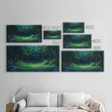 Large Framed Vintage Style Landscape Painting Print | Fantasy Wall Art | Fantasy Painting | Forest Painting | Landscape Wall Art