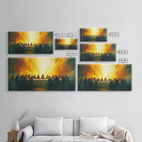 Last Supper Wall Art Framed - Canvas Print - Christian Home Decor - Christian Wall Art Religious Decor - Christian Gift - Jesus Art