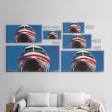 Oil Painting Print of a Jet, Framed Canvas Print, Airplane Wall Art, Airliner Painting