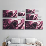 Cosmic Horror Wall Art Framed Canvas Print, Halloween Decor