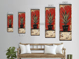 Agave Plant in Red Pot Canvas Print Southwest Wall Art Rustic Decor Botanical Prints Bold Colors Living Room Art