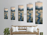 Framed Canvas Print Nature-Inspired Marsh Painting Landscape Painting Wabi Sabi Art Guest Room Art Rustic Decor Perfect Above Sofa Accent