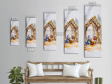 Phoenix Rising Art Firebird Canvas Print, Tall Skinny Art, Framed Option Available, Mythical Creature Wall Art, Unique Bedroom Decor