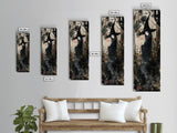 Enchanting Witch in Red Accents Painting - Framed Canvas Print for Gothic Wall Art, Witchy Decor, Halloween Gothic Art, Unique Wall Decor