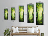 Fantasy Forest Landscape Painting Canvas Print, Tall Narrow Wall Art, Tall and Skinny Painting, Landscape Wall Art, Accent Piece