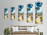 Joshua Tree California Watercolor Painting Print - California Art - Tall Skinny Art - Narrow Art - Joshua Tree Painting - Joshua Tree Art